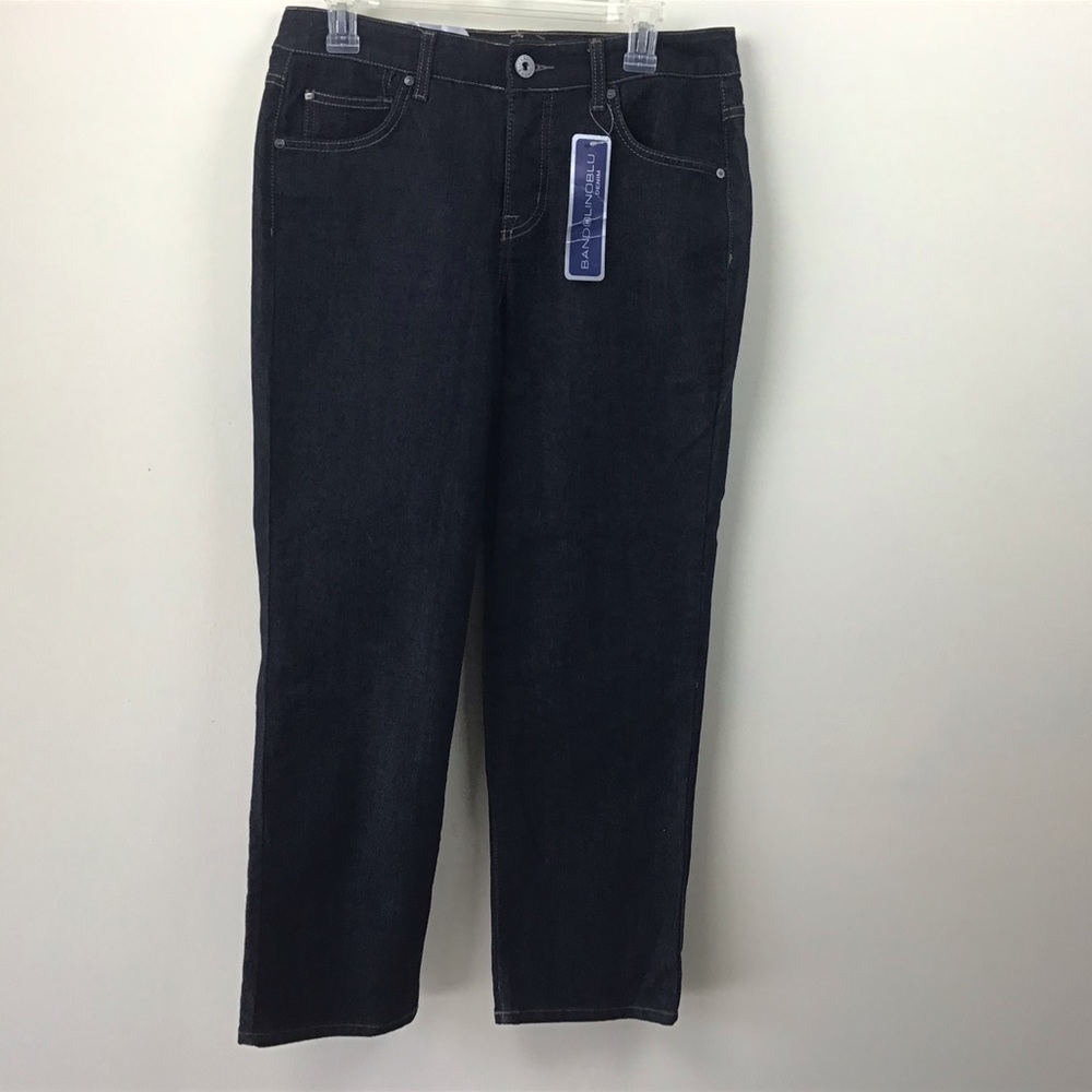 BandolinoBlu, Jeans, 10 Short, Stretch, Blk.
